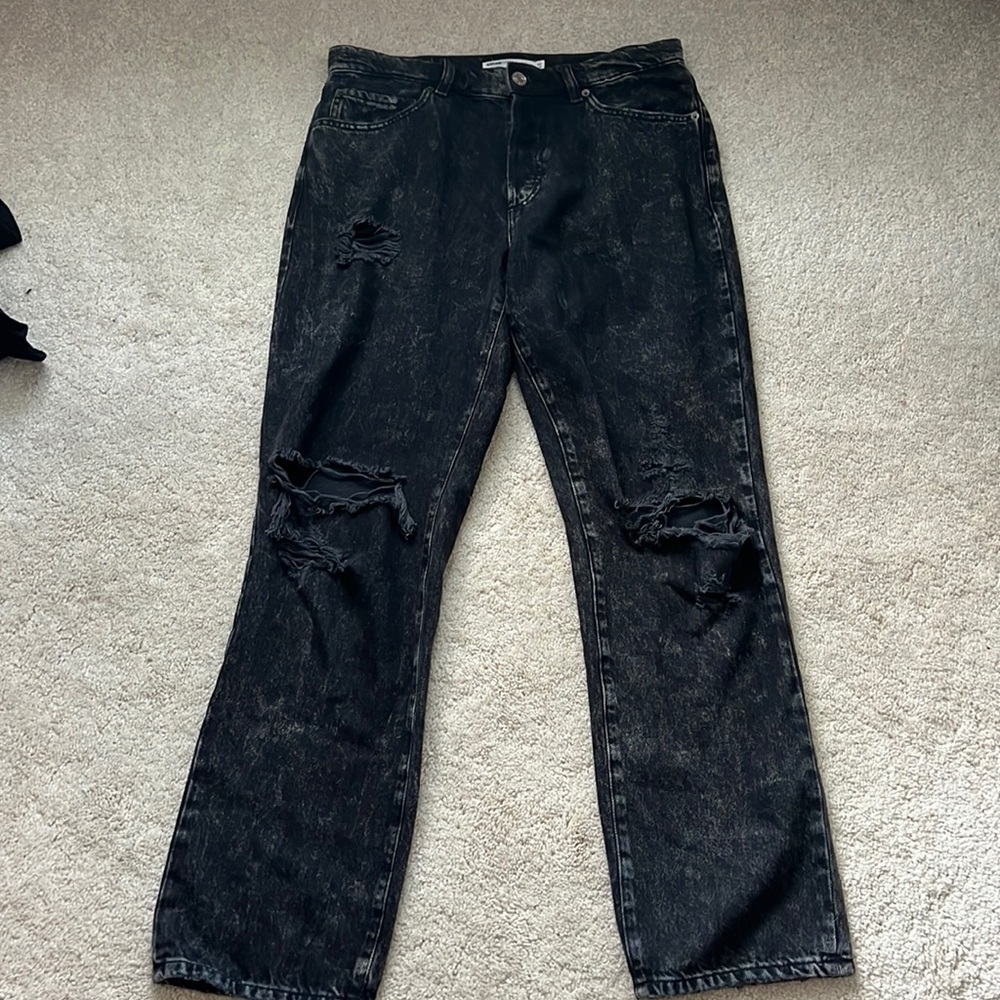 90s boyfriend Garage Denim Distressed Jeans